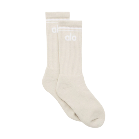 Alo Yoga - Bone white | Unisex Throwback Sock