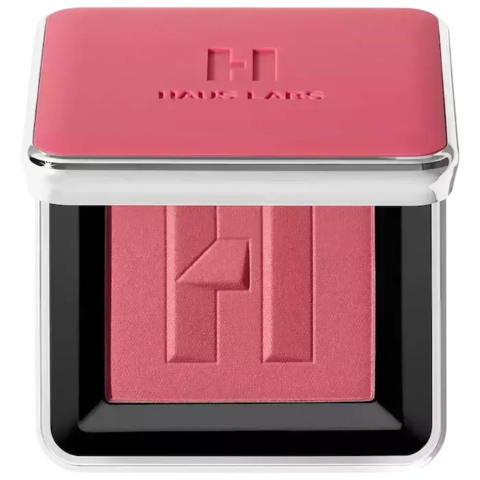 HAUS LABS - Hibiscus Haze | Color Fuse Talc-Free Blush Powder With Fermented Arnica