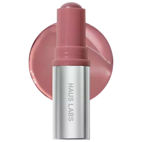 HAUS LABS - Glassy Hibiscus | Color Fuse Longwear Hydrating Glassy Lip + Cheek Blush Balm Stick