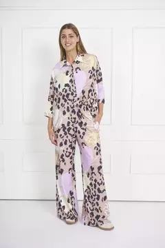 Pantalón Paz Print Tostado