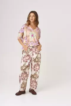 Pantalón Justi Jardín Rosado - comprar online