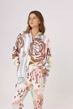 Camisa Tunez Roses Natural en internet