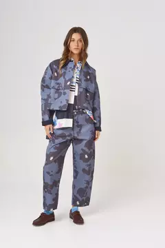Pantalón Justi Cow Print Grey - tienda online