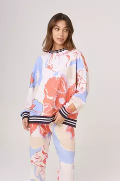 Buzo Happy Poppy Flower Cian - comprar online
