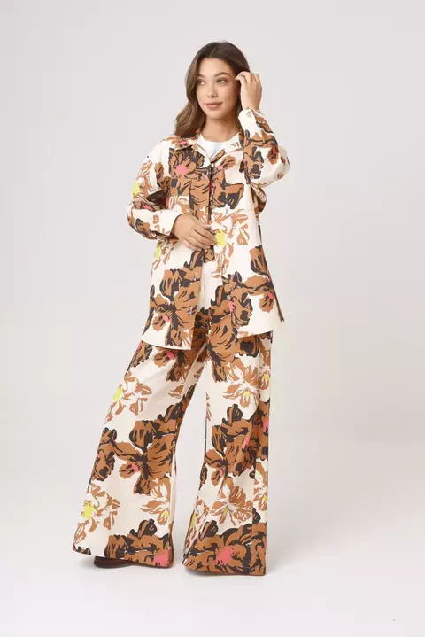 Pantalon Vista Jardin Tostado