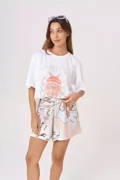 Short Lazaro Poppy Flower Tostado