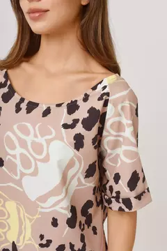 Vestido Rua Print Tostado - Stivali