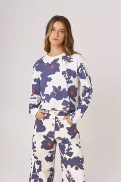 Remera Cece Cow Print White