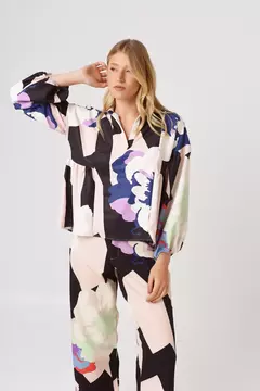 Camisa Río Flor Blue