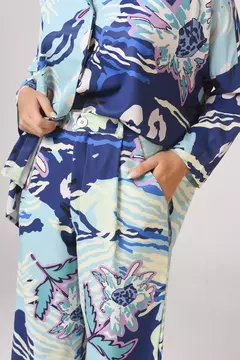 Pantalón María Print Blue