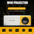 Mini Projetor Led Multimedia Portatil TGT / LCD / 10-18W / Wifi / 4K / Con Controle Remoto - Amarelo/Branco - comprar online