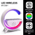 Luminária G Speaker Caixa Som Carregador Indução Rgb Bt 2301 - RY