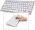 Mini Teclado Bluetooth Lehmox LEY-174 Branco - comprar online