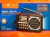 Rádio Retrô INOVA - Bluetooth - KV-12003 ( RECARREGAVEL , SOLAR) DOURADO na internet