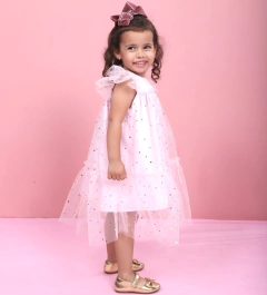 Vestido Clarissa estrelas rosa - comprar online