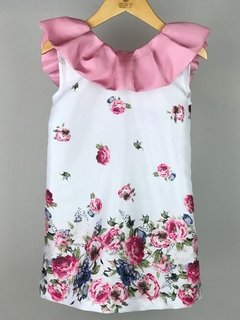 Vestido Ciça - Floral Rosa - comprar online