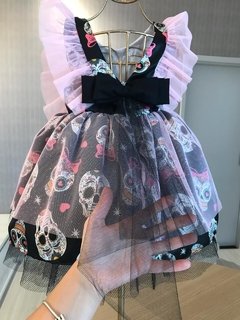 Vestido Caveira Mexicana - Halloween - LELE PETIT