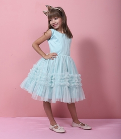 Vestido Elisa Verde Àgua - comprar online