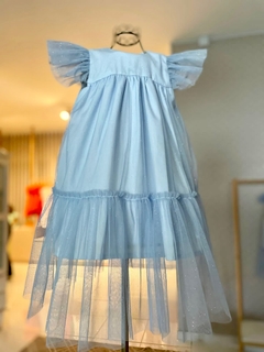Vestido Clarissa azul bebe na internet