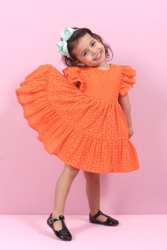 Vestido Raika laise laranja