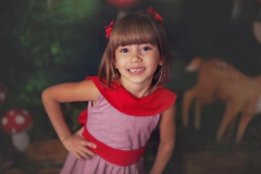 Vestido Flora - xadrez vermelho - loja online