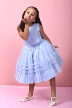 Vestido Elisa azul - comprar online