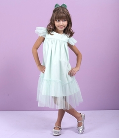 Vestido Clarissa verde água - comprar online