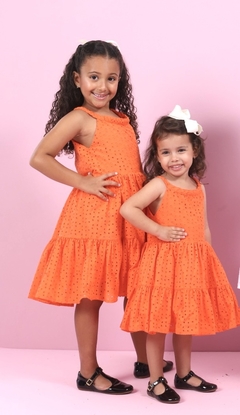Vestido Lola laise laranja - comprar online