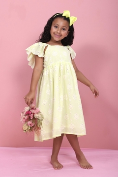 Vestido Kamilla bordado lima