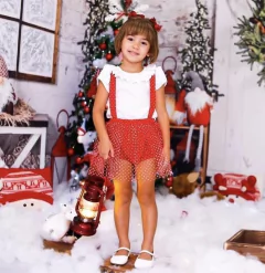 Conjunto Liz tule poá