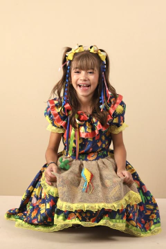 (pronta entrega) Vestido Junino Arraiá na Fogueira - comprar online