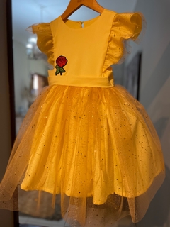 Vestido Bela com flor - LELE PETIT