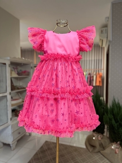 Vestido Estrelas pink na internet