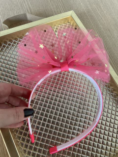 Tiara Estrelas pink - comprar online