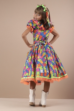 Vestido Junino Arraiá Bandeirinhas - LELE PETIT