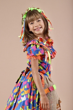 Vestido Junino Arraiá Bandeirinhas - loja online