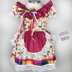 Vestido Junino Avental - peça única