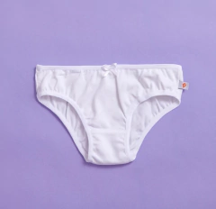 Calcinha tradicional - branca e rosa - comprar online