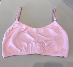 Sutia faixa - branco e rosa - comprar online