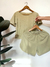 Pijama Dolce far niente corto pistacho - Donna versatile