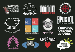 STICKERS # 2 - FONDO OSCURO - comprar online