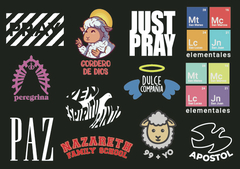 STICKERS # 4 - FONDO OSCURO - comprar online