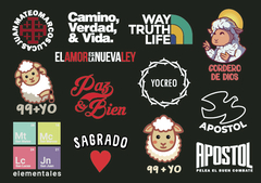 STICKERS # 3 - FONDO OSCURO - comprar online