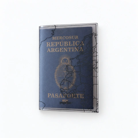 PORTAPASAPORTE - BLACK