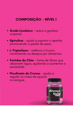 Always Fitness Gold Rosa NÍVEL 1 - ORIGINAL na internet