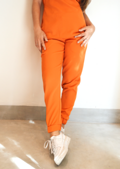 Pantalon jogger spandex naranja (G000646) - comprar online