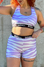 SHORTIE - ZEBRA LILA