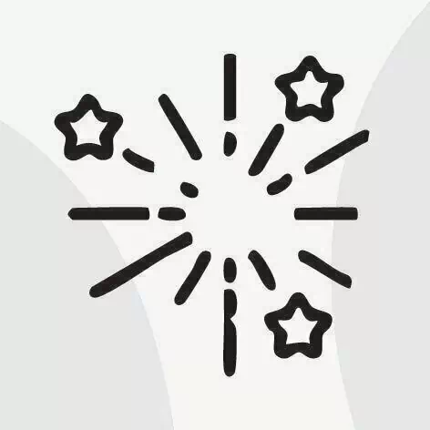 Sello de goma base MDF - Diseño Estrellitas 36