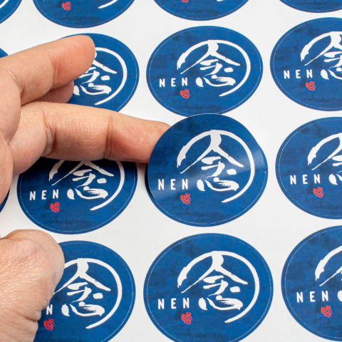 Sticker circular - papel ilustración - Impresión full color - comprar online