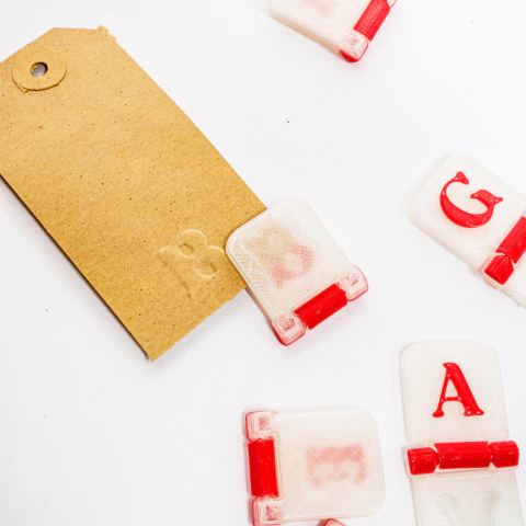 ABC Letter Stamps – Embossed for Paper – 15 mm (Price per Unit) - buy online